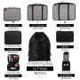 wholesale custom 8 piece luggage storage travel accessories suitcase organizer compression packing cubes set