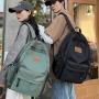 ZR858 Schoolbag New Backpack Fashion High Capacity Unisex Computer Laptop Bag Oxford High School Students Letter Backpack Sport
