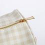 Fashion Cute Nude Green Blue Lilac Pink Large Capacity Gingham Ruffle Handbag Luggage Bags Travel Garment Duffel Gym Duffel Bag