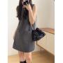 2024 New Hot Style Pink Sequins Fashion Shoulder Bag Silver Chain High Quality Crossbody Bag  PVC Sequins Drawstring Bucket Bag