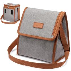 LOVEVOOK fashion Canvas picnic bags keep warm and cool school lunch bags 2022 waterproof custom women cooler bags