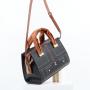 hot selling large-capacity handbag for women texture soft PU leather shoulder bag ladi contrast color hand bag factory 27.5 cm