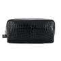 PU leather travel organizer bags toiletry cosmetic bags with hand strap