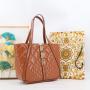 2024 top selling women's handbag fashion designer women's tote bag super fiber leather ladies bag large size tote bag factory 35