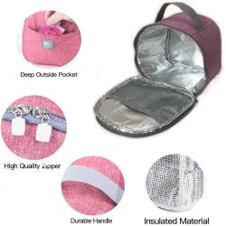 Small Lunch Bags Insulated Mini Size Leakproof Freezable Lunch Box Cooler Bag For School, Work, Office