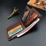 OME827 Customize Design Slim Coin Purse New ID Credit Card Holder Short PU Leather Thin Wallet For Men Tri-fold Coin Purse