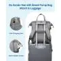 LOVEVOOK Quilted Waterproof High Quality Travel Double Layer Pumping Bag for Working Moms Breast Pump Backpack with Cooler Bag