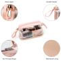Gelory High Quality Travel Clear Makeup Bag Customized Logo Transparent Plastic PVC Zipper Cosmetic Toiletry Bag Waterproof