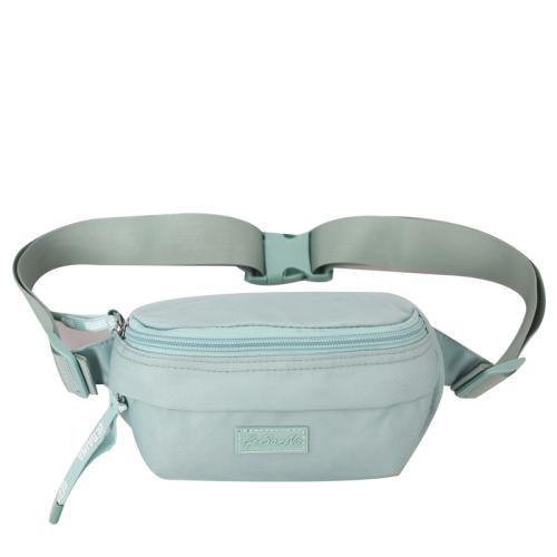 Low MOQ Custom Logo Outdoor Travel Water Resistant Pink Small Crossbody Sling Bag Women Chest Bags