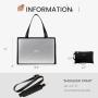 LOVEVOOK Leather Computer Briefcase Office Ladies Waterproof Shoulder Tote Handbag Large Capacity Business Laptop Bag for Women