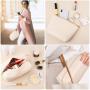 Gelory Cosmetic Bag Set Brush Holder Portable Multiple Size Cosmetic Toiletry Bags for Women