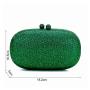 New design Africa rhinestone oval shape ladies crystal clutch bags evening bags rhinestone party fashion bling shoulder bag