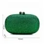 New design Africa rhinestone oval shape ladies crystal clutch bags evening bags rhinestone party fashion bling shoulder bag