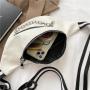Version of street trend Fanny pack 2024 new simple lightweight wide strap cross-body chest bag casual single shoulder bag
