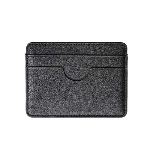 Rfid blocking leather card holder slim front pocket men's card holder