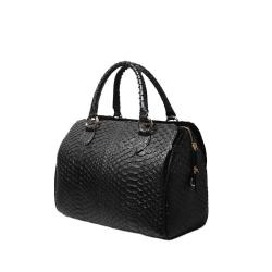 OEM ODM Jranter Luxury Customized Genuine Real Snake Skin  Leather Pillow Travel Gym Duffle Bags Handbags