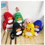 ZR429 Children's Lovely Versatile Contrast Color Chest Bag Little Girl's Nylon Messenger Bag kids Duck Cross Body Shoulder Bag