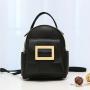 Gelory Summer New Fashion PU Ladies Bag Girl Color Matching Students Phone Purse Small Backpack