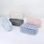 Winter Tweed Fabric Make Up Bags 5 Colors Plaid Zipper Pouch 4 Sizes Travel Toiletry Kits Men Women Makeup Organizer Pouch Bag
