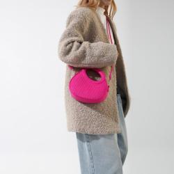 2024 New Handbag Women's Shoulder Bag Folded Personalized Casual Crossbody Bag Western Style Solid Color Design Bag for Women