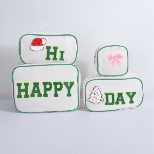 Keymay Wholesale Stock DIY Personalized Gift Bag Canvas Makeup Bags Zipper Pouch  Travel Blank Canvas Cosmetic Bag