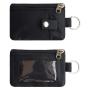 ZR553 RFID Card Bag Polyester Solid Color Business Card Box Wallet ID Card Gift Holder Box Transparent Hanging Rope Coin Purse