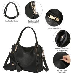 2022 New arrival Realer hobo bags high quality PU leather handbags with holster women gun bags concealed carry purse