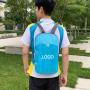 Custom Full Print Ultralight Large Capacity Folding Backpack Wear-resistant Portable Outdoor Hiking Cycling Sports Backpack