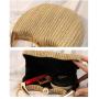 Retro Women's 2024 New Pleated Evening Bag Banquet Ladies Fashion Metal Handbag Box Bag Round Bag