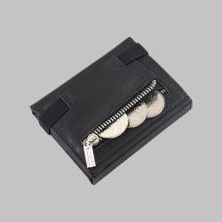 Minimalist Design Genuine Leather Wallet Card Holder RFID Slim Men Genuine Leather Trifold Wallet