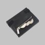 Minimalist Design Genuine Leather Wallet Card Holder RFID Slim Men Genuine Leather Trifold Wallet