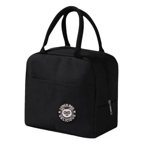 ZWY040 Fashion Handheld Insulated Lunch Bag Outdoor Picnic Work Waterproof Lunch Bag Aluminum Foil Thickened Simple Handbag