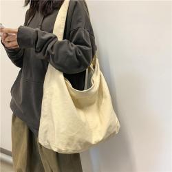 KBW549 Women Crossbody Bag Class Bag Girl Japanese Large Capacity Solid Colour Canvas Shoulder Bag
