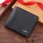 Men's Casual Thin Soft Wallet New Young Multi-Card Holder with Open Closure Fashion Stitching Waterproof Feature