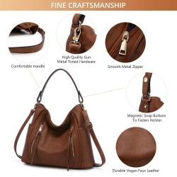 Realer LOVEVOOK Women Large Crossbody shoulder bag 2 pieces Hobo Bags sets high quality new leather ladies handbags