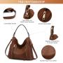 Realer LOVEVOOK Women Large Crossbody shoulder bag 2 pieces Hobo Bags sets high quality new leather ladies handbags