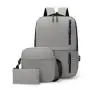 Most Popular 3 1 Multi-Functional Office Laptop Backpack Set Unisex Softback Bag USB Charging Port Polyester Lining Zipper