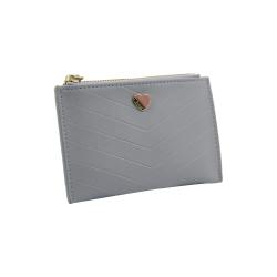 Cute Ladies Zipper Purses Custom Mini Wallet Soft PU Leather Designer Slim Wallets Leather Women