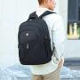 HR176 Men's Leisure Business Computer Bag Oxford Reduce Pressure Travel Sports Backpack Spliced Waterproof Laptop Insert Bag