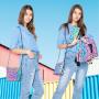 Lovevook 2024 OEM custom logo women reflective back pack set crossbody bags ladies school bag women Geometric luminous backpacks