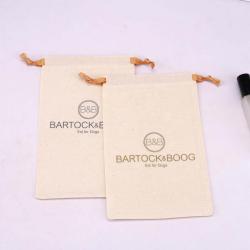 ODM Factory Recyclable Muslin Fabric Toys Dice Packaging Dust Gift Bag Custom Logo Printed Drawstring Cotton Pouch
