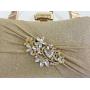 Polyester Cheongsam Flowers Party Bag Bolsos New Fashion Ladies Handbags Pure Color Diamond Dinner Bag