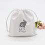 Custom Logo Printed Eco Friendly Reusable Jewelry Gift Pouch Cotton Bag Drawstring Muslin Skincare Cosmetic Packaging Cotton Bag