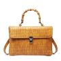 2024 Custom New Arrival Stones Tune Handbag For Women Luxury With Bamboo Handle Design