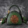 2024 Retro Style embossed pattern shoulder bag  Monochrome women bags Satchel Temperament Female Bag