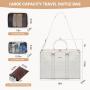 LOVEVOOK fashion quilted 4pc casual sports gym shoulder bag for women carry on lightweight laptop travel luggage duffel handbags