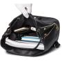 Factory Wholesale Fashion Ladies School Bags Double Zipper Drawstring PU Leather Backpack Women