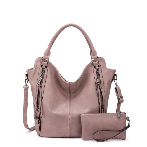 LOVEVOOK Realer custom top sale ladies women handbag shoulder bag Large 2 pieces set handbag Ladies Hobo bag Bucket large Purse