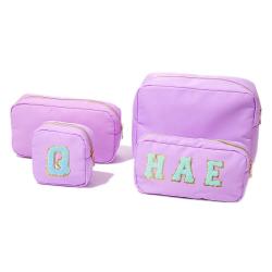 New Arrivals Valentine's Day Best Gift Waterproof Travel Toiletries Set Custom Zipper Cosmetic Pouch Nylon Cosmetic Bag Makeup
