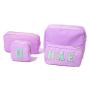 New Arrivals Valentine's Day Best Gift Waterproof Travel Toiletries Set Custom Zipper Cosmetic Pouch Nylon Cosmetic Bag Makeup